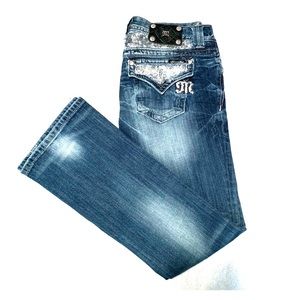 Miss Me Jeans Size 27 Easy Bootcut EUC!